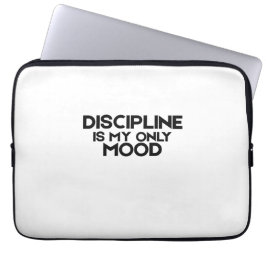 Discipline Is My Only Mood Minimalist Laptopschutzhülle