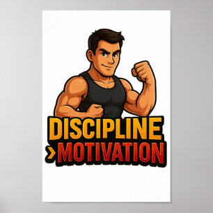 Discipline > Motivation Transfer Design PNG Poster