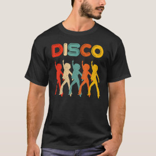 Disco 70er Disco-Thema Vintage Retro-Tanz T-Shirt