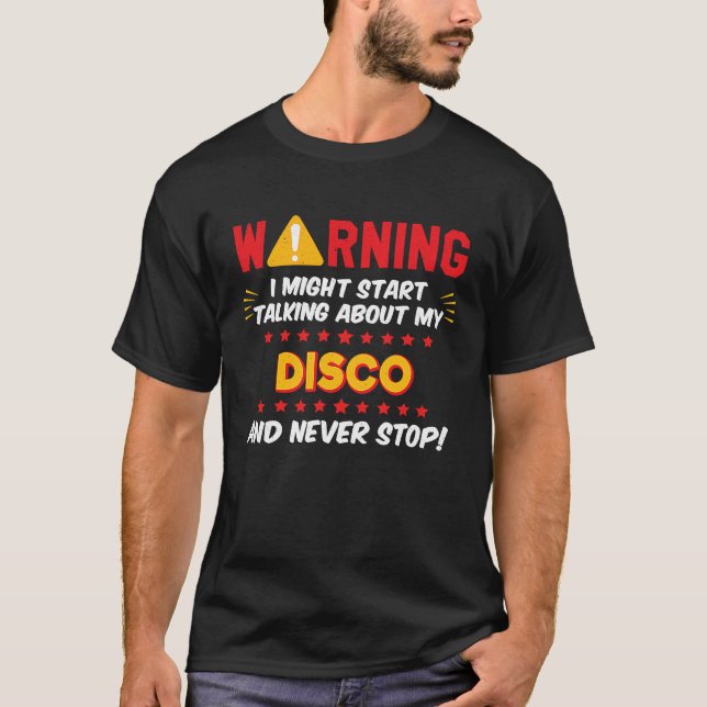Disco 70s Dance Music Joke Graphic T-Shirt (Vorderseite)