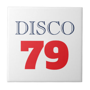 Disco 79 Pop Art Musik Unterhaltung Retro Fliese