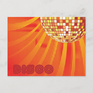 Disco ~ 80er Disco Ball in den 80er Jahren Postkarte