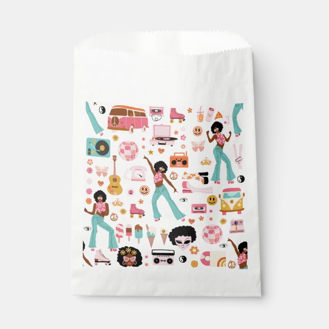 Disco-Alien afrikanischer 1970er Jahre Geschenktütchen (Vorderseite)