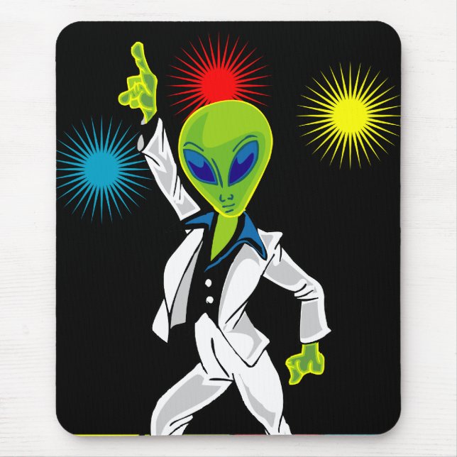 Disco-alien Mousepad (Vorne)
