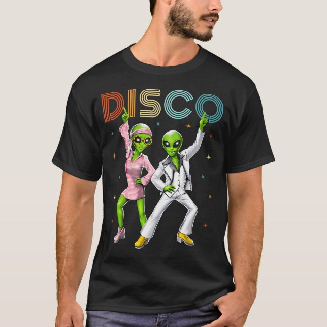 Disco-Aliens T-Shirt (Vorderseite)