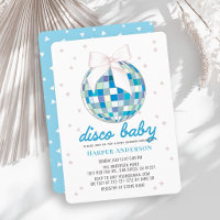 Disco-Baby-Blau Disco-Kugel-Schleifen-Junge-Baby-P