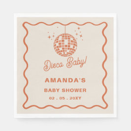 Disco Baby Retro Groovy Disco Kinderdusche Serviette