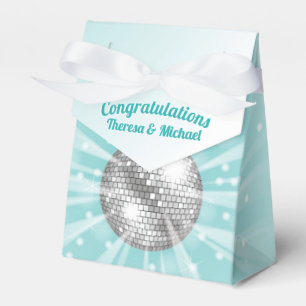 Disco Ball Baby Dusche Groovy Blue Boy Geschenkschachtel