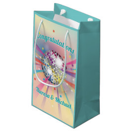 Disco Ball Baby Dusche Groovy Pastel Rainbow Kleine Geschenktüte