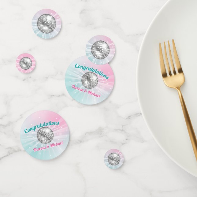 Disco Ball Baby Shower Groovy Konfetti (Gruppe)