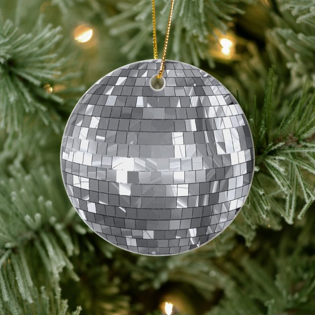Disco Ball Christmas Funky Spaß und Liebe Keramik Ornament (Von Creator hochgeladen)