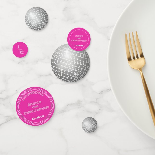 Disco Ball Confetti Personnalisé Super violet (Groupe)