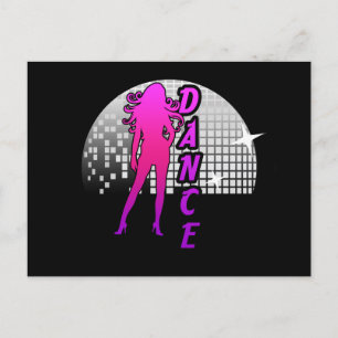 Disco Ball Dancer. Postkarte
