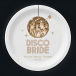 Disco Ball Disco Brautparty Pappteller<br><div class="desc">Das sind Gold Disco Ball Disco Bride Brautparty Paper Teller!</div>