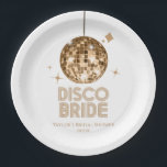 Disco Ball Disco Brautparty Pappteller<br><div class="desc">Das sind Gold Disco Ball Disco Bride Brautparty Paper Teller!</div>