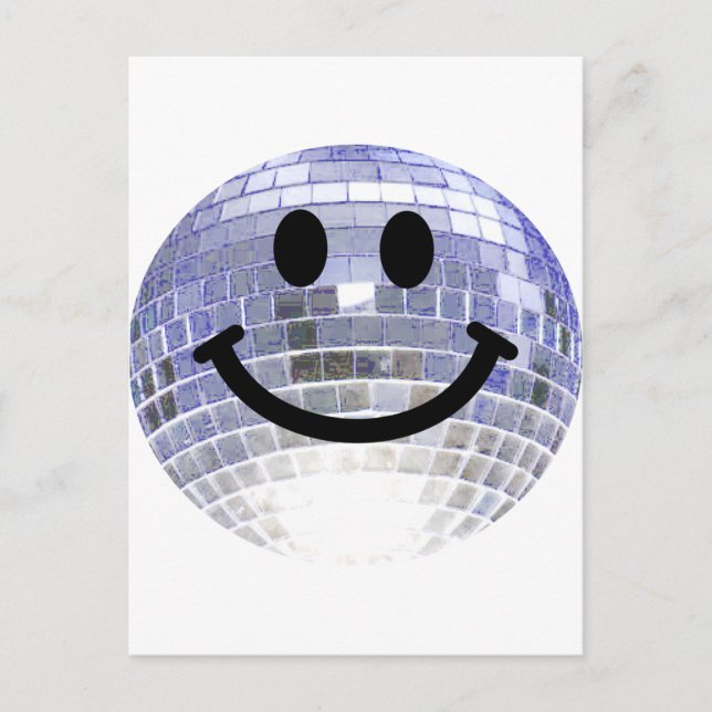Disco Ball Postkarte (Vorderseite)