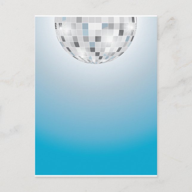 Disco Ball Postkarte (Vorderseite)