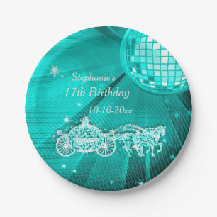 Disco-Ball, Prinzessin Coach u. Pferde17. Pappteller