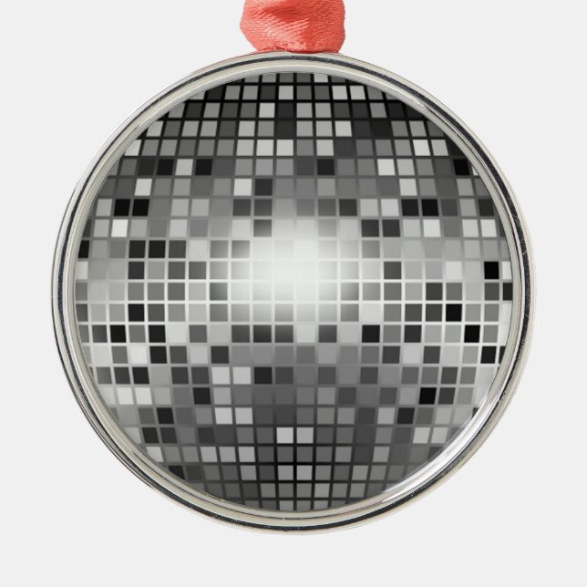 DISCO BALL SILBERNES ORNAMENT (Vorne)