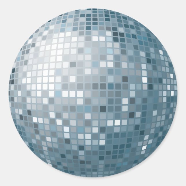 Disco Ball Silver Sticker (Vorderseite)