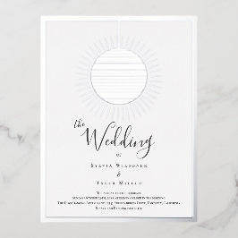 Disco Ball Wedding Folie Einladungspostkarte