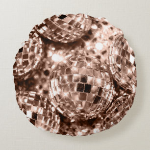 Disco Balls Glam 17 Rundes Kissen