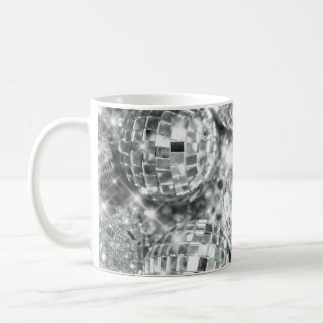 Disco Balls Glam #1 #retro #wall #art Kaffeetasse (Links)