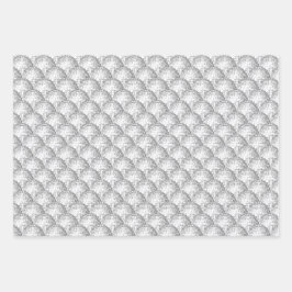 Disco Balls Silber Rosa und Gold Geschenkpapier Set