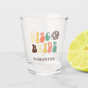 Disco-Braut Name Benutzerdefinierte Junggesellinne Schnapsglas