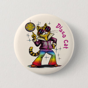 Disco Cat der 1970er Jahre, Discotech im Stil der Button