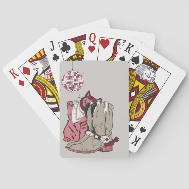Disco Cat Playing Cards Spielkarten (Rückseite)