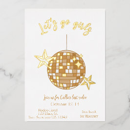 Disco Cowgirl Bachelorette Itinerary Folieneinladung