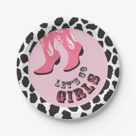 Disco Cowgirl Junggeselinnen-Abschied Pappteller