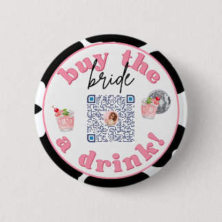 Disco Cowgirl Junggeselinnen-Abschied Venmo QR Cod Button