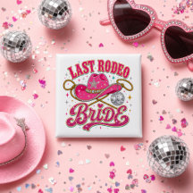 Disco Cowgirl Last Rodeo Braut Pink