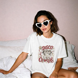 Disco-Cowgirl Nashville Junggesellinnenabschied Ma T-Shirt
