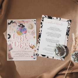 Disco Cowgirl Nashville Pink Rodeo | Bachelorette Einladung