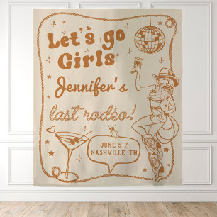 Disco-Cowgirl-Rodeo-Junggesellinnenabschied Wochen Wandteppich