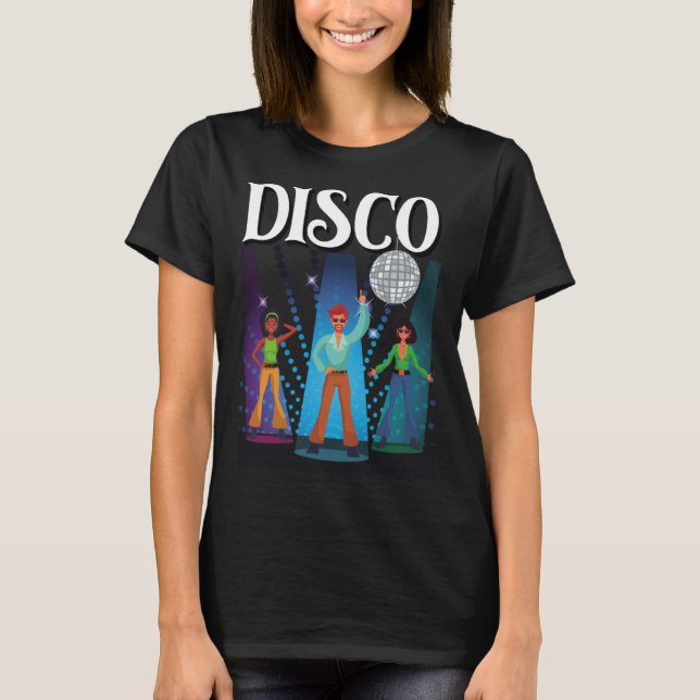 Disco Dancers Disco Ball Disco Party 70s 80s Party T-Shirt (Vorderseite)