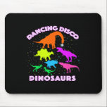 Disco Dancing Dinosaurs Prove Awesome Teacher Pres Mousepad<br><div class="desc">Disco Dancing Dinosaurs Prove Awesome Teacher Present Idea</div>