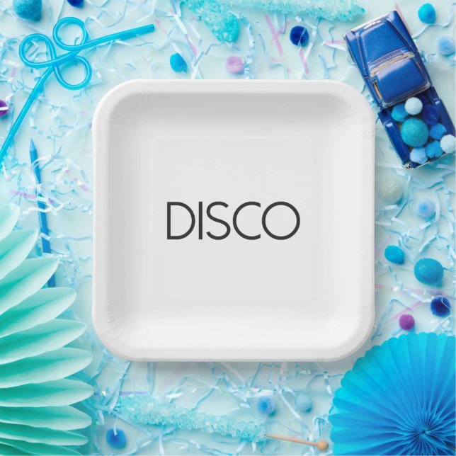 DISCO Dancing Pappteller (Party)