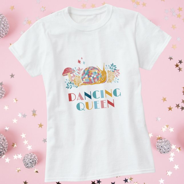 Disco Dancing Queen Snail T-Shirt (Von Creator hochgeladen)