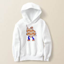 Disco der 1970er Jahre zwischen Blumengast Hoodie