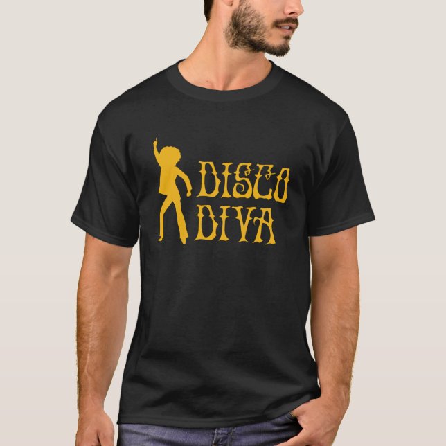 Disco Diva Dancing Retro Disco Diva 70s Dancer Par T-Shirt (Vorderseite)