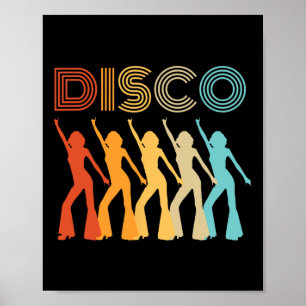 Disco-Diva-Mottoparty 70er Retro Vintage 70er Tanz Poster