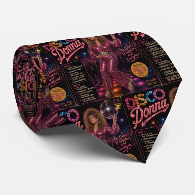 Disco Donna Album Krawatte (Gerollt)