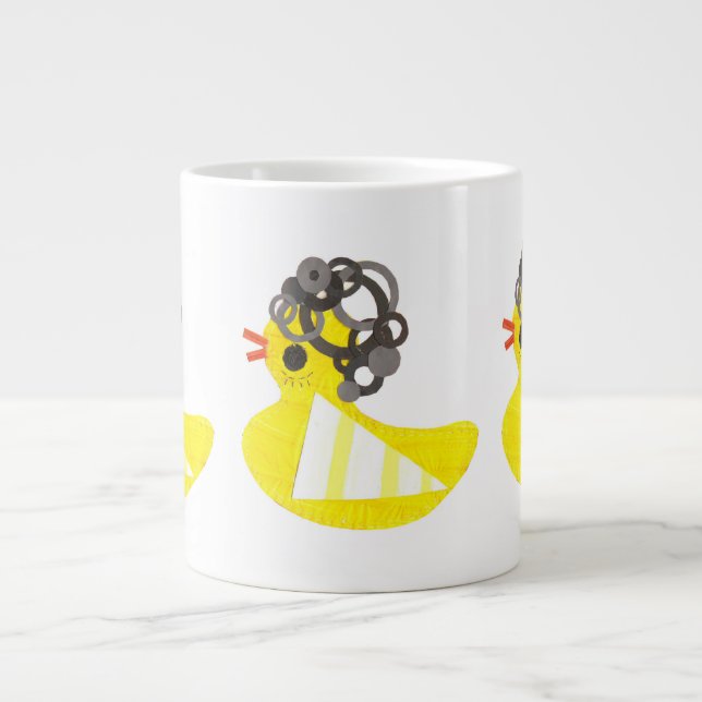 Disco-Ducky riesige Tasse (Vorderseite)