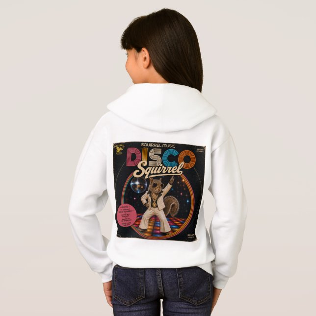 Disco Eichhörnchen Hoodie (Schwarz voll)