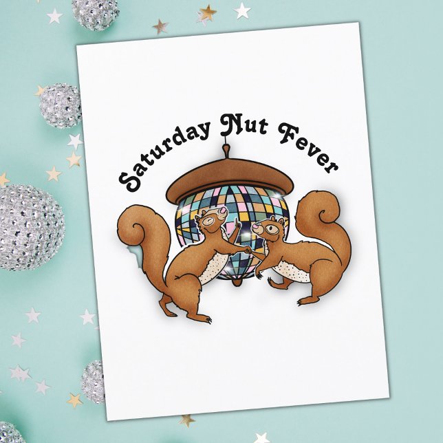 Disco Eichhörnchen Postkarte (Von Creator hochgeladen)