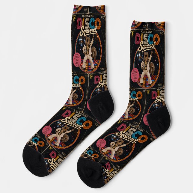 Disco Eichhörnchen Socken (Linkes Detail)
